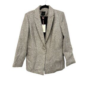 Alex Marie silver Tweed Blazer Size 8 Single Button NWT